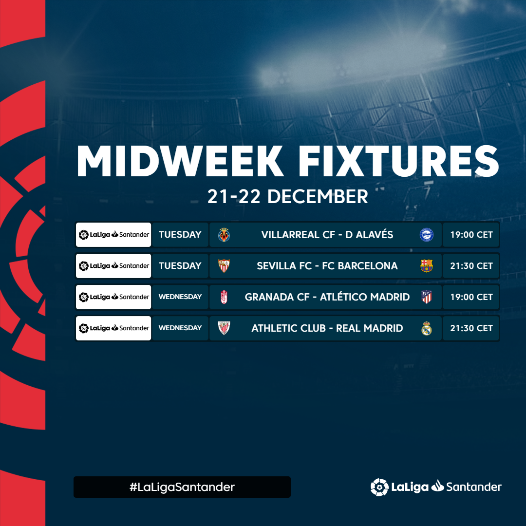 LaLiga Santander Christmas week preview: four bonus games on the slate