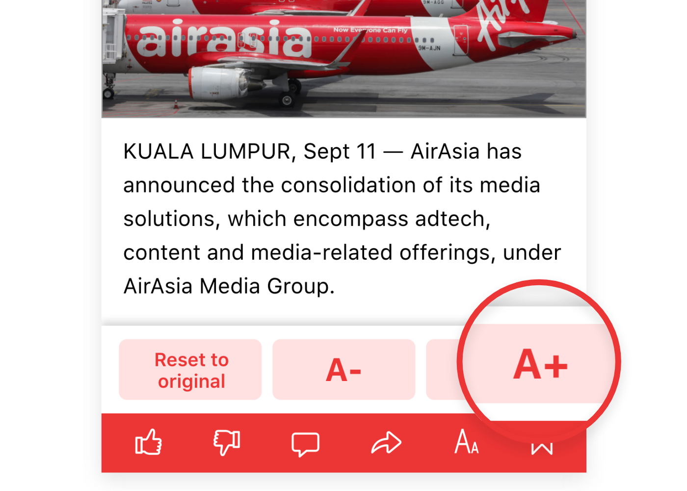 Adjust Your Text Size