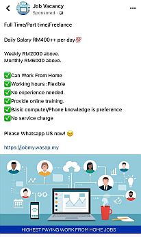 Image from: Scamming The Scammer: Unmasking the Dark World of Online Job #Scam