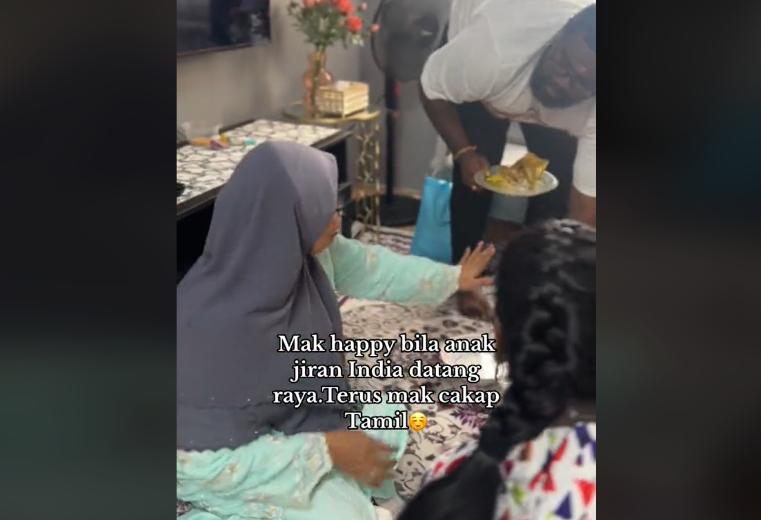 Image from: "This is what Malaysia is all about" - Msians after watching vid of Malay mom inviting Indian neighbours for #RAYA2024