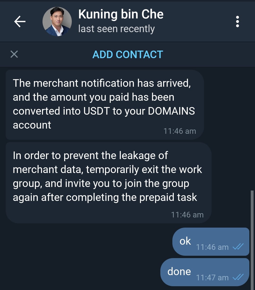 Image from: Revealing Telegram Part Time Job Scam #Scam