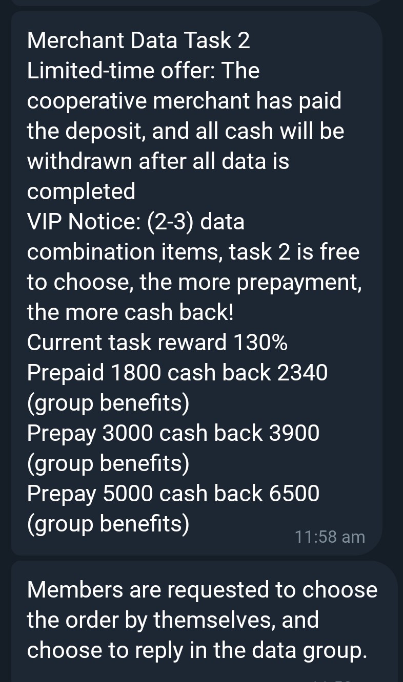 Image from: Revealing Telegram Part Time Job Scam #Scam
