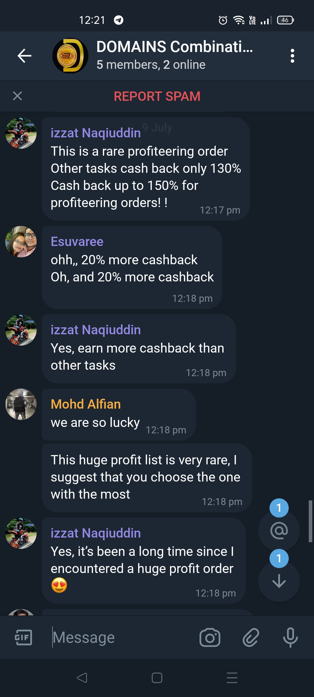 Image from: Revealing Telegram Part Time Job Scam #Scam