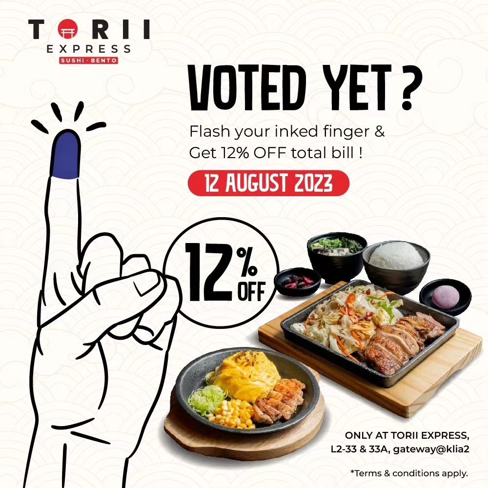 Image from: Voting in the State Elections this Saturday? Enjoy these 35 promotions by showing your inked finger! #TheGoodStuff