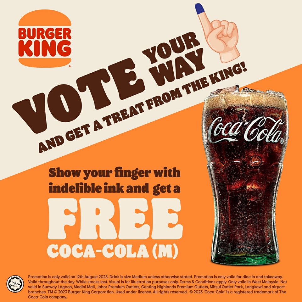 Image from: Voting in the State Elections this Saturday? Enjoy these 35 promotions by showing your inked finger! #TheGoodStuff