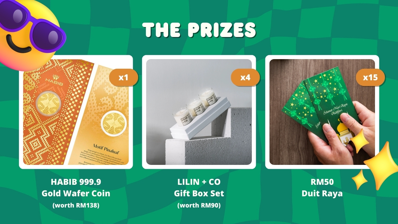 Image from: 2025 Raya Giveaway: Guess The Emoji To Win A GOLD Wafer Coin & Duit Raya! 🕌✨