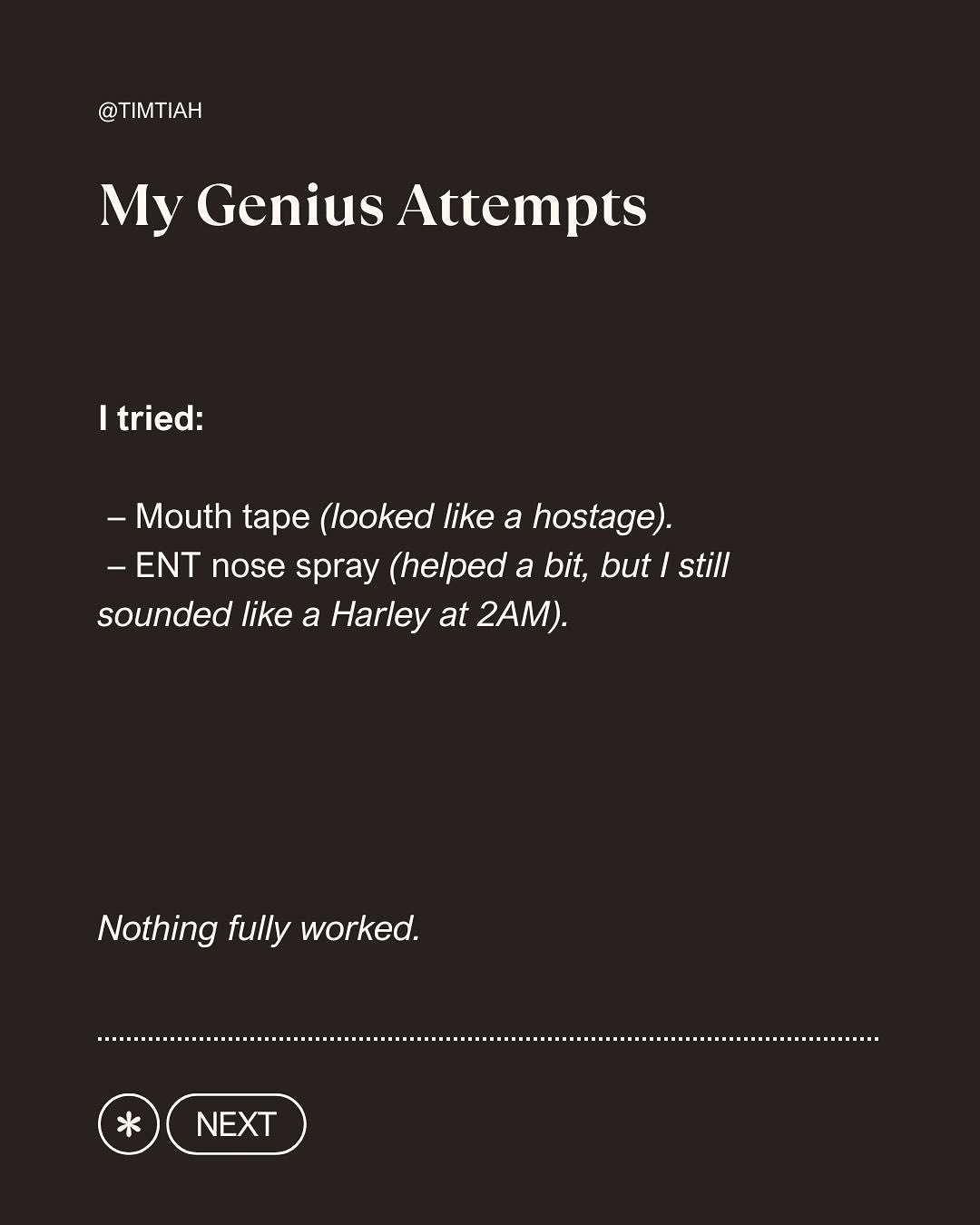 Image from: I didn’t lose weight for abs. I lost it because my wife couldn’t sleep next to me anymore.