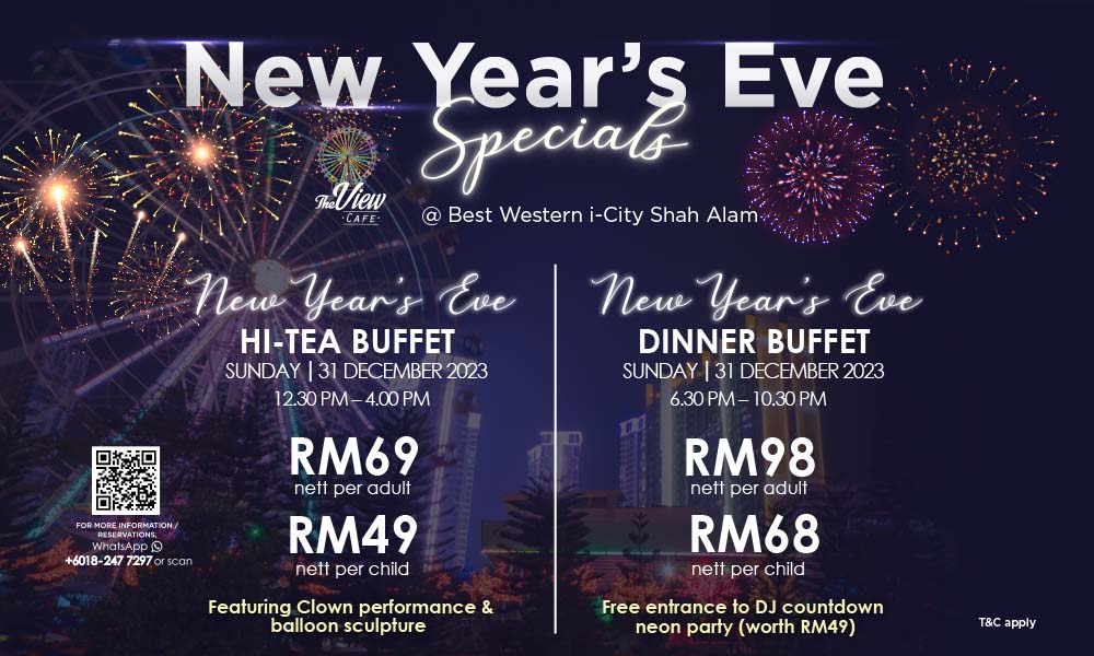 Image from: Countdown Extravaganza: Revel in Luxury at Best Western i-City Shah Alam this New Year's Eve #CutiCutiLocal