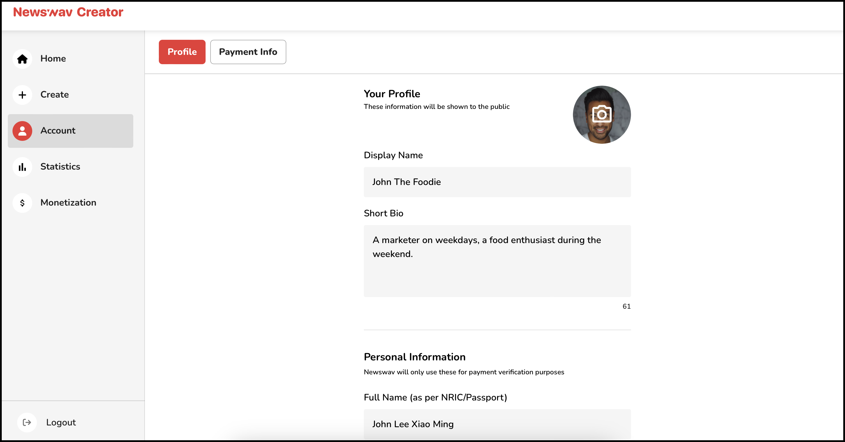 Image from: Chapter 1: Managing Your Account