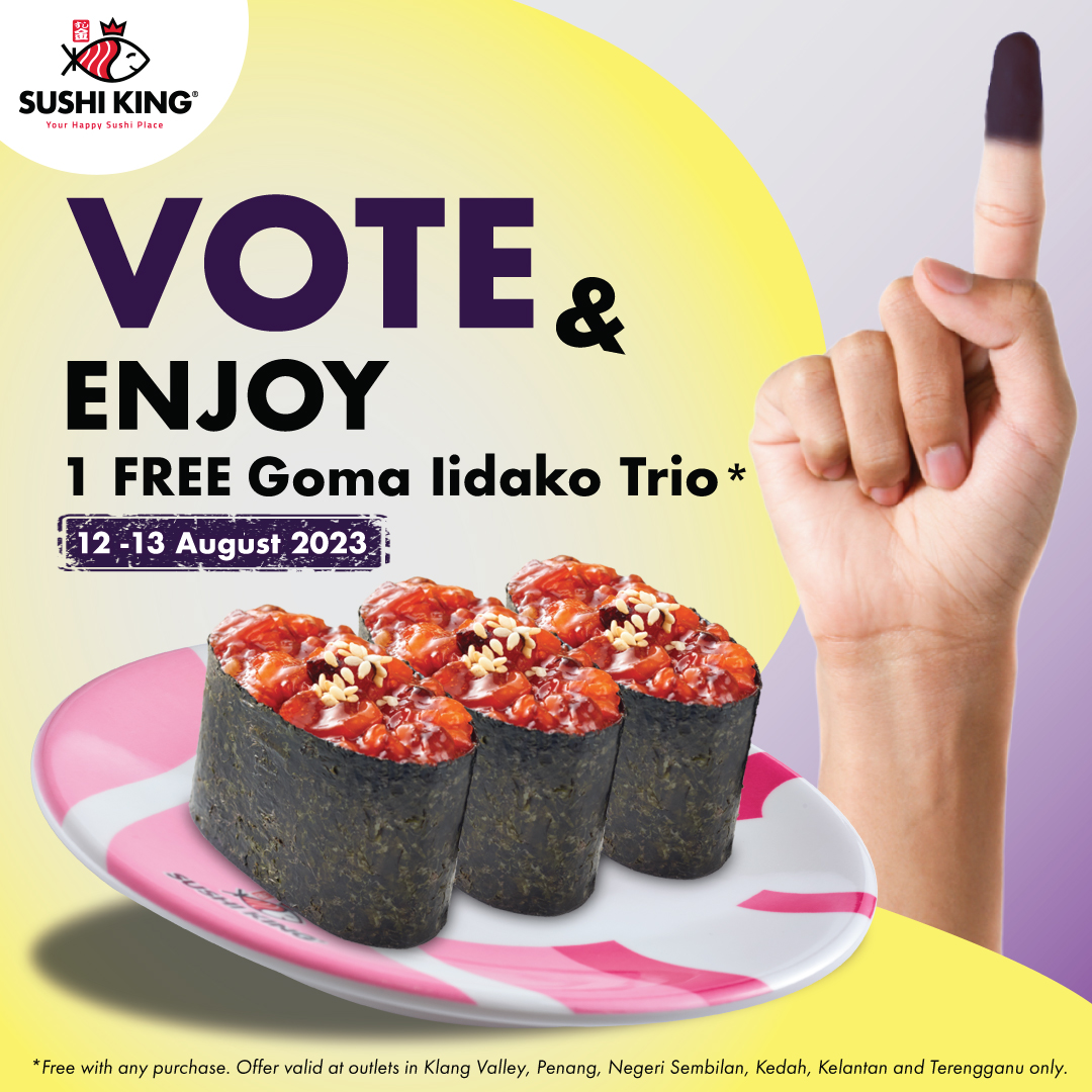 Image from: Voting in the State Elections this Saturday? Enjoy these 35 promotions by showing your inked finger! #TheGoodStuff