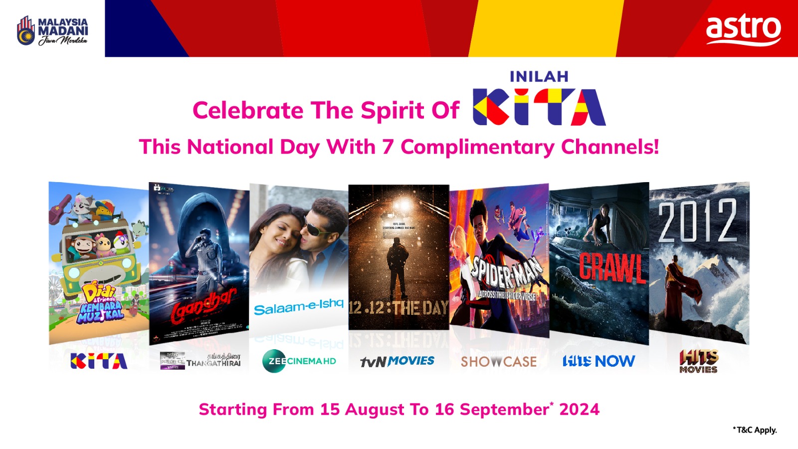 Image from: Astro Unveils ‘Inilah KITA’ Campaign in Celebration of National and Malaysia Day