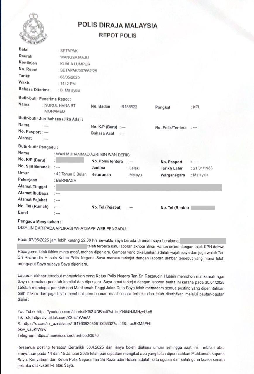 Image from: “I Might Be Killed!”: Papagomo Lodges Police Report Against IGP