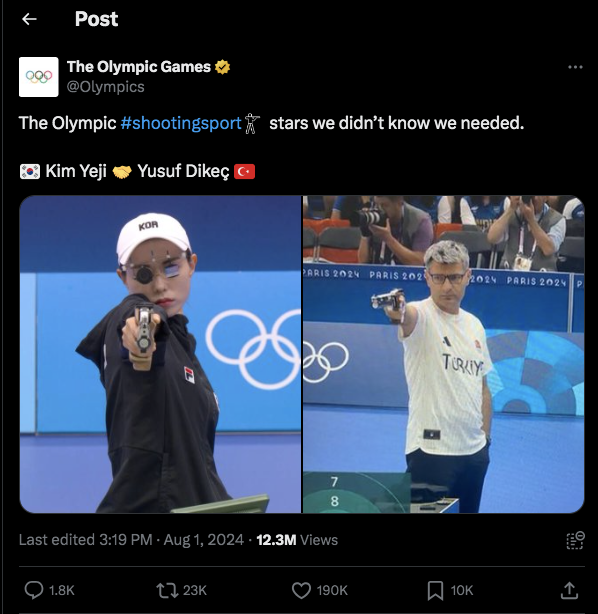 Image from: The Turkish Olympian Who's Breaking the Internet: Yusuf Dikeç's Unexpected Silver Medal