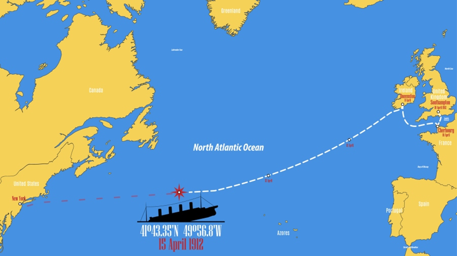 Image from: OceanGate’s TITAN Submersible Voyage to explore the Titanic Shipwreck turned into Tragedy - Part Five Icebergs &warnings