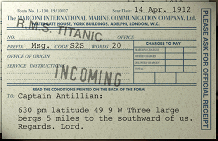Image from: OceanGate’s TITAN Submersible Voyage to explore the Titanic Shipwreck turned into Tragedy - Part Five Icebergs &warnings