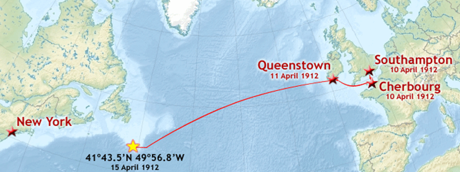 Image from: OceanGate’s TITAN Submersible Voyage to explore the Titanic Shipwreck turned into Tragedy - Part Five Icebergs &warnings