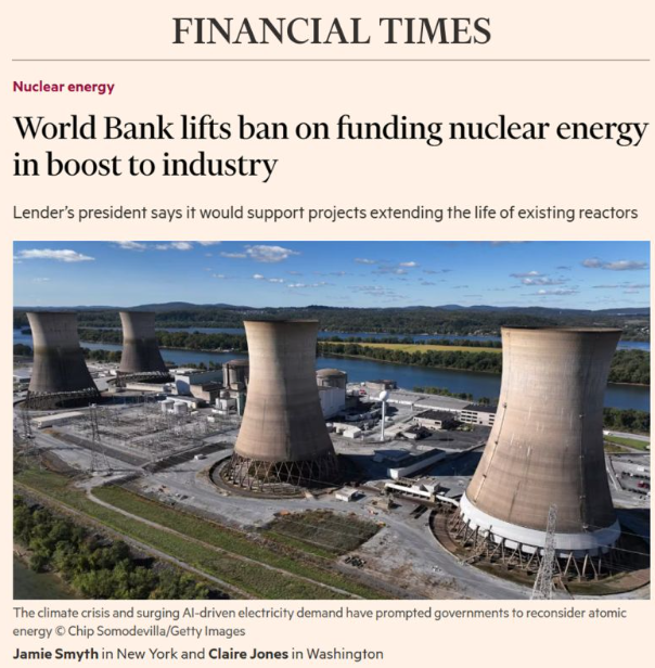 Image from: An Epoch-Making  Decision by the World Bank to finance Nuclear Power will accelerate the momentum to Reach Net-Zero Pt 1
