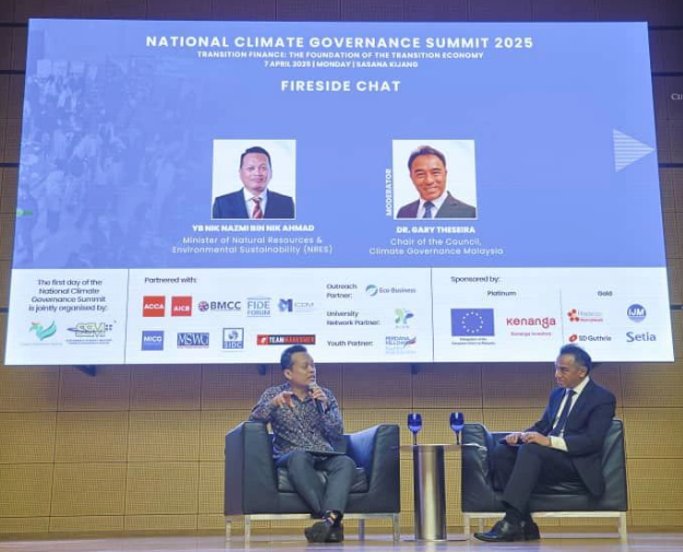 Image from: Fireside Chat with Minister NRE YB Nik Nazmi Nik Ahmad at the National Climate Governance Summit 2025 on 7th April 2025