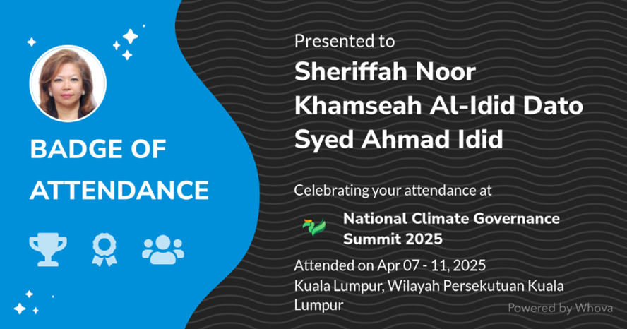 Image from: Fireside Chat with Minister NRE YB Nik Nazmi Nik Ahmad at the National Climate Governance Summit 2025 on 7th April 2025