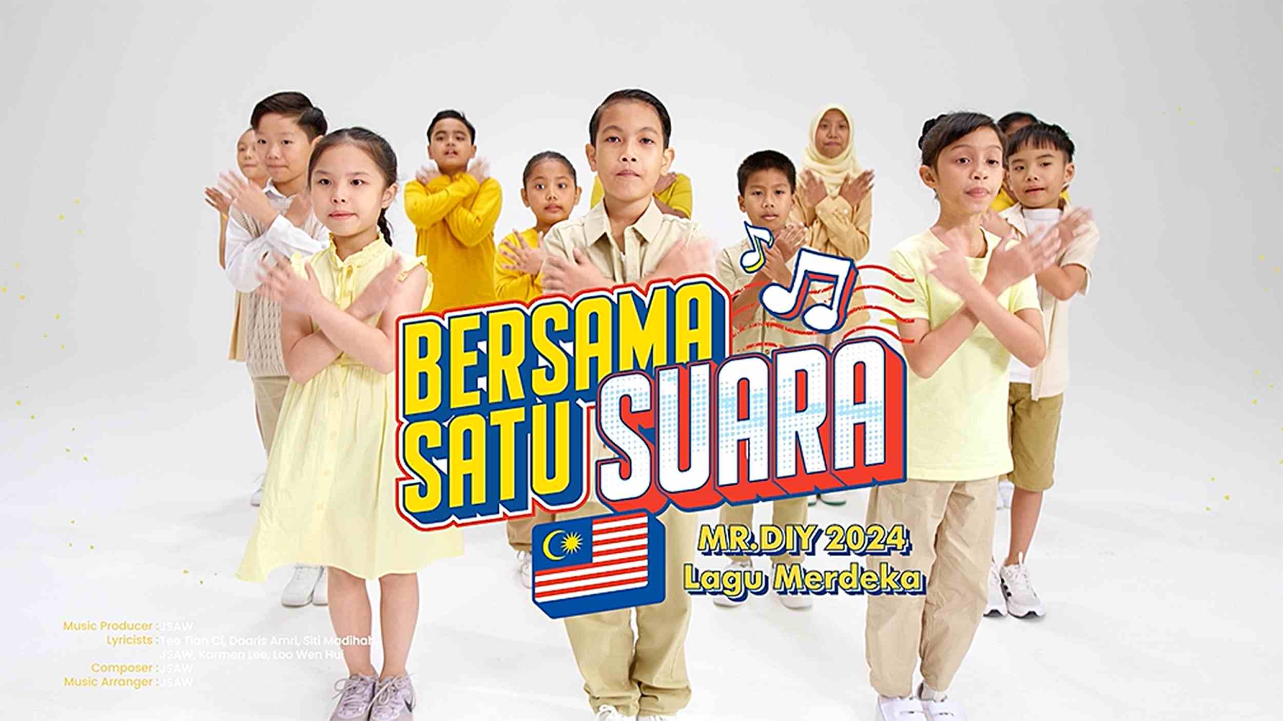Image from: MR D.I.Y. menyatukan rakyat Malaysia melalui lagu patriotik ‘Bersama Satu Suara’