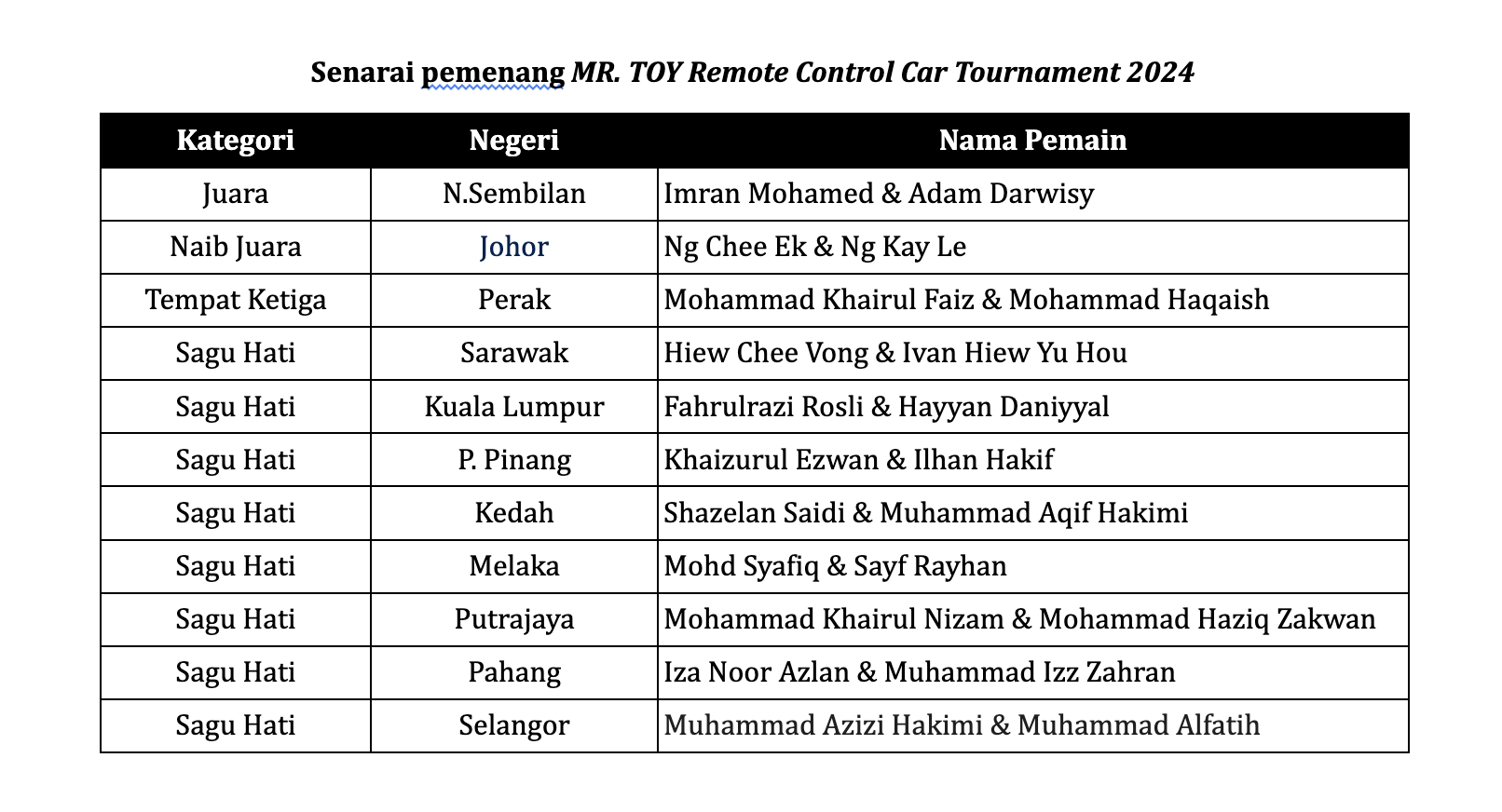 Image from: Pasukan Ayah dan Anak dari Negeri Sembilan memenangi Kejohanan Kereta Kawalan Jauh MR. TOY