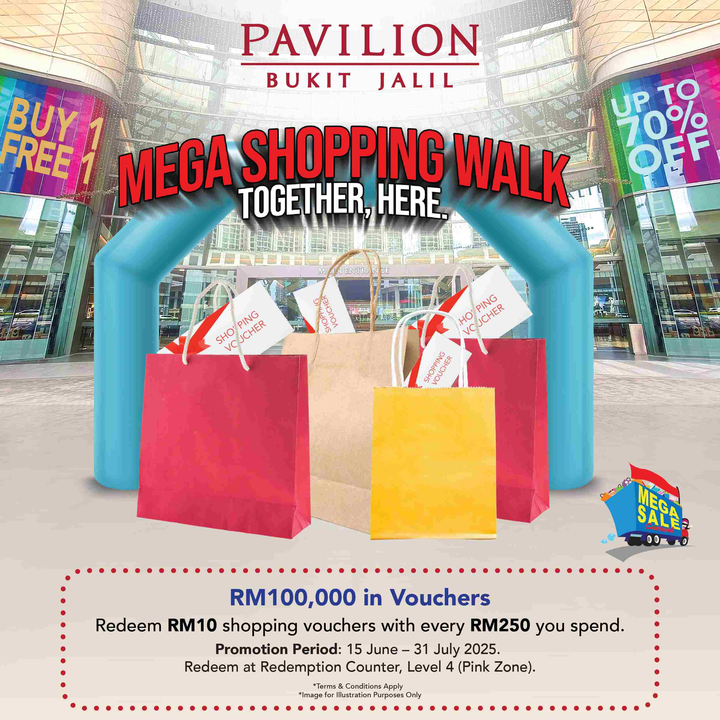 Image from: Pavilion Bukit Jalil Celebrates Mega Sale Carnival With A Brand-New Jaecoo J7 And A Prize Pool Worth RM250,000