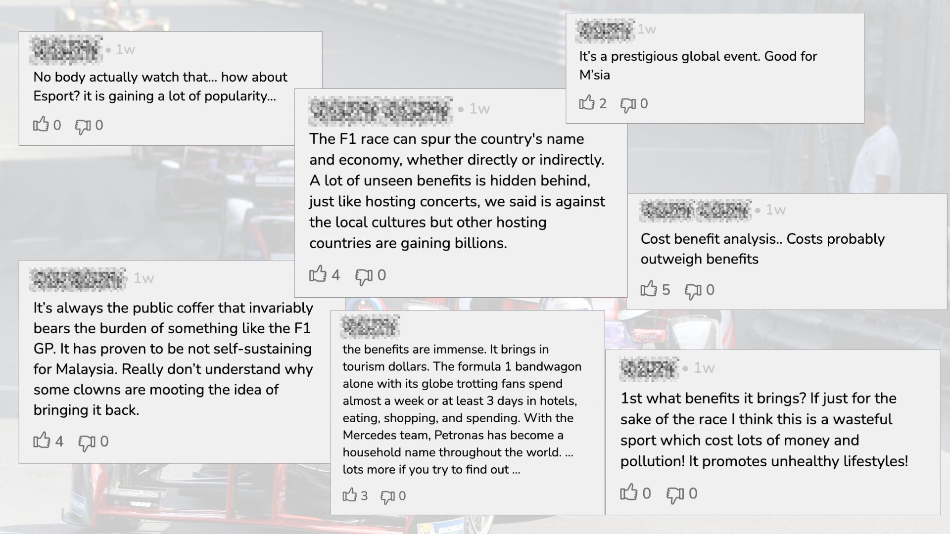 Image from: Survey: 57% of Malaysians Say No to F1 Returning to Sepang
