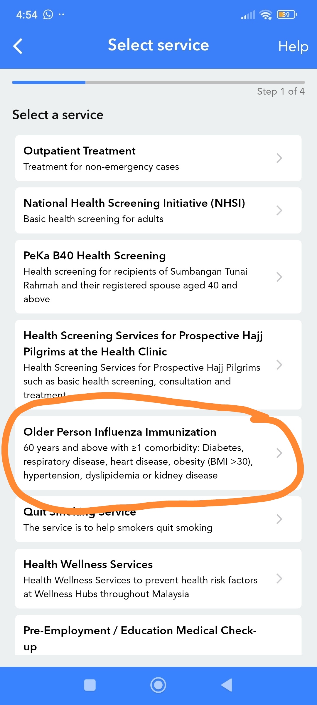 Image from: Step-by-step Guide to Book Your Influenza Vaccine Appointment via MySejahtera