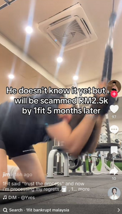 Image from: 1Fit Malaysia Closure – a fitness pump and dump scam