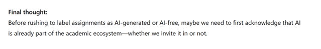 Image from: There is AI in your AssIgnment