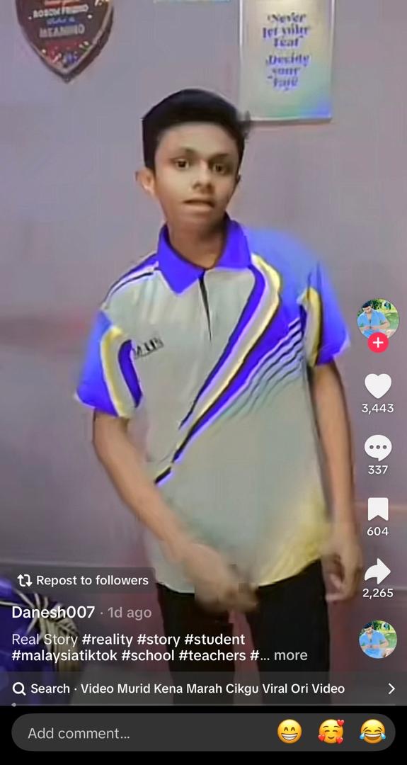 Image from: Viral Malaysian School Boy “Saya datang ke sekolah untuk jumpa girlfriend bukan belajar”?
