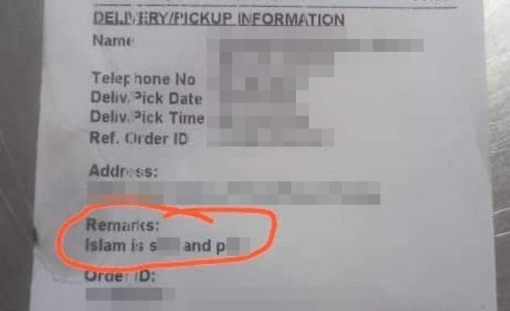 Image from: Making insulting remarks about Islam on Penang restaurant order, the perpetrator may face up to 2-year jail & RM50k fine
