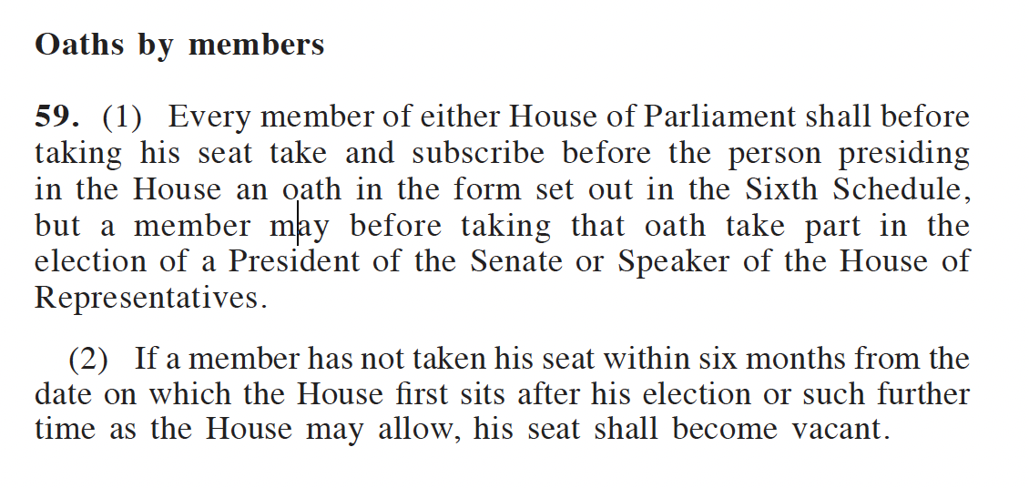 Image from: Shahidan Kassim misled Parliament, “Wallahi, Wabillahi Watallahi” phrase has never been part of an MP’s swearing-in oath