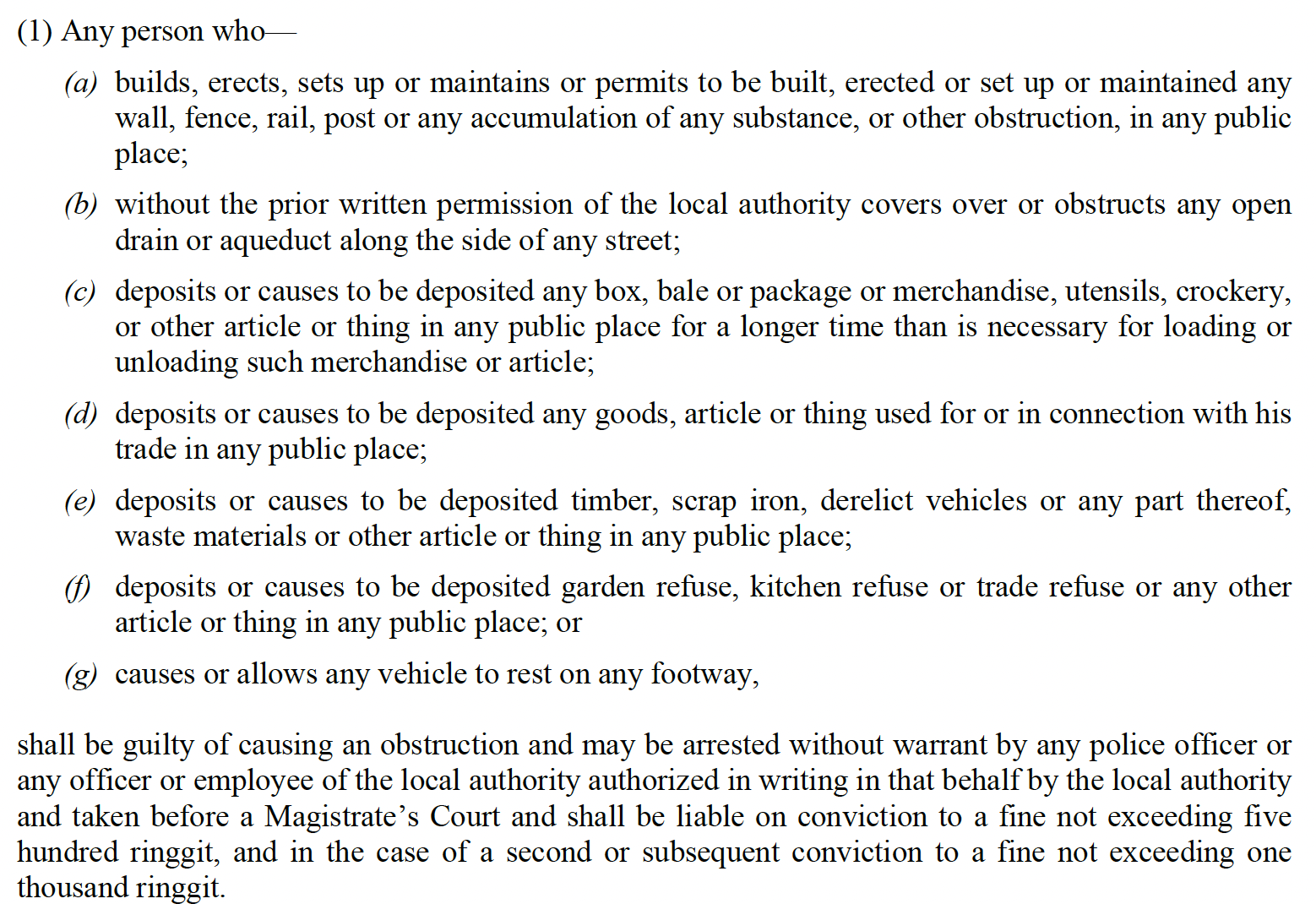 Image from: You can get up to RM5k fine for parking in front of your own house & why you probably shouldn’t worry about it happening