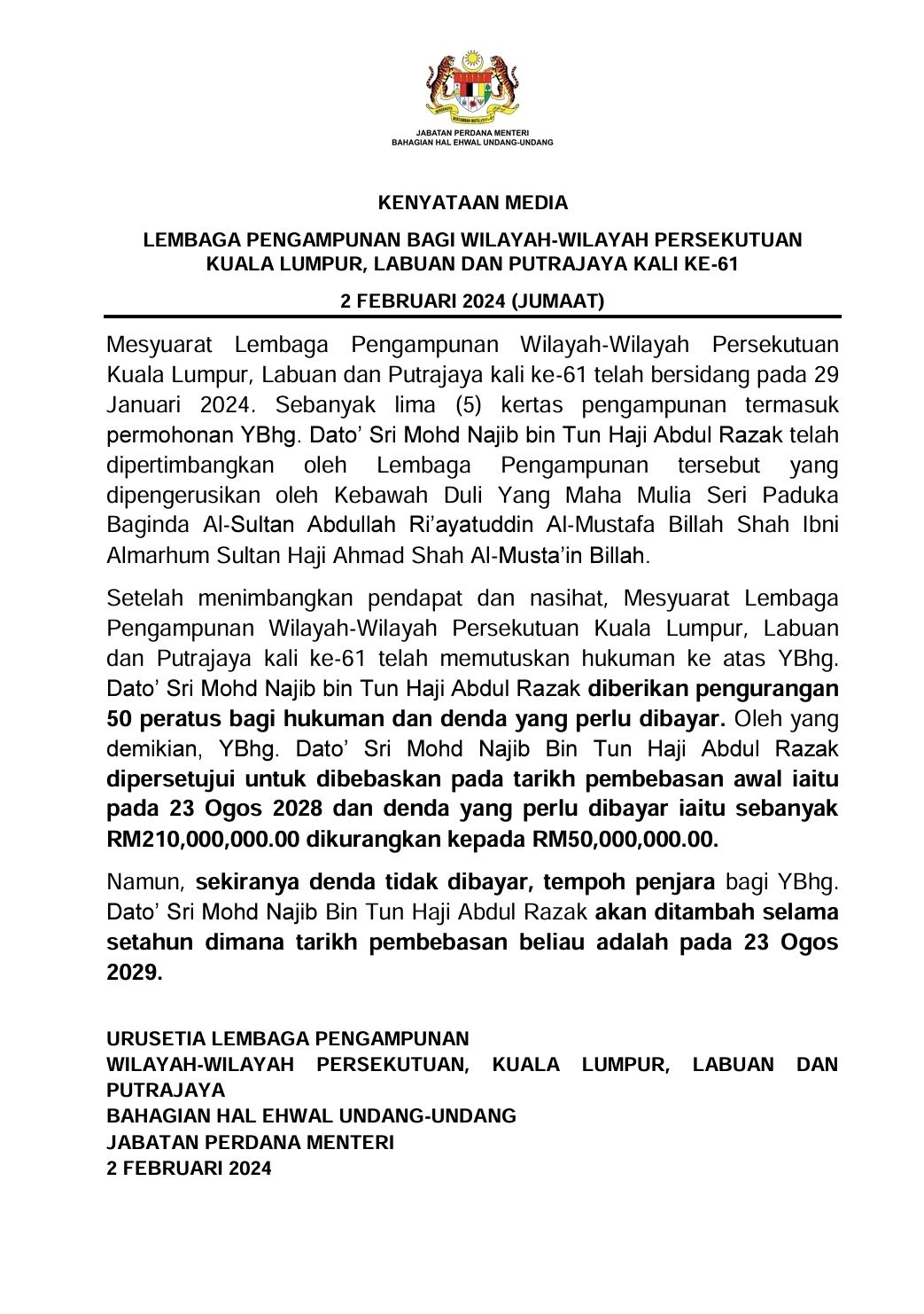 Image from: Investigated for sarcastic Facebook posts on Najib’s reduced sentence, Tony Pua may face up to 3-year jail & RM50k fine