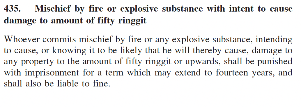 Image from: Perpetrators of the appalling KK Mart petrol bomb attacks may face up to 14 years imprisonment and a fine