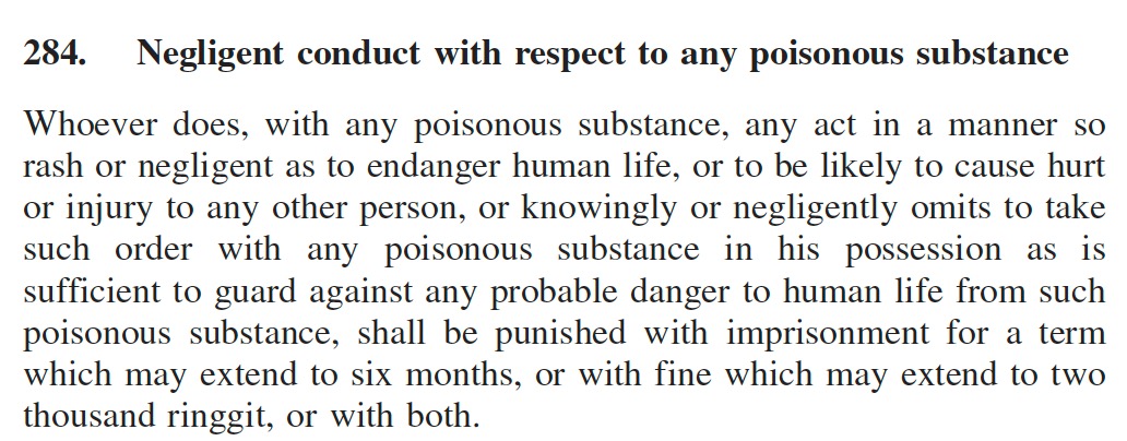 Image from: Lacing snack with poison that caused the death of 2 children, the suspect may 'only' face up to 6-month jail & RM2k fine