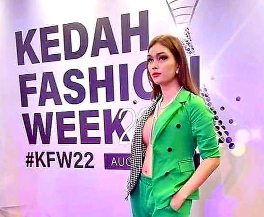 Image from: Much Ado About Nothing at Kedah Fashion Week Over 'bra-less' Transwoman.