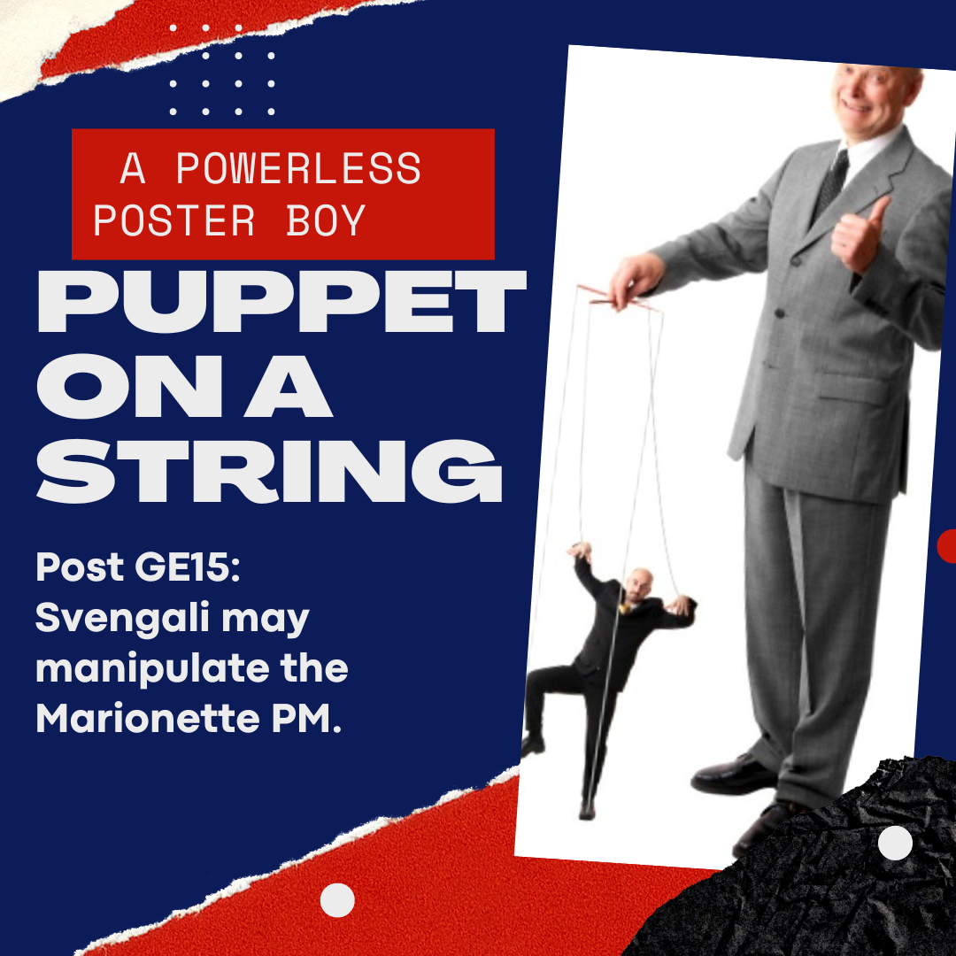 Image from: With BN 'Poster Boy' as PM, would Ismail be just a puppet with Zahid pulling on the strings? #GE15
