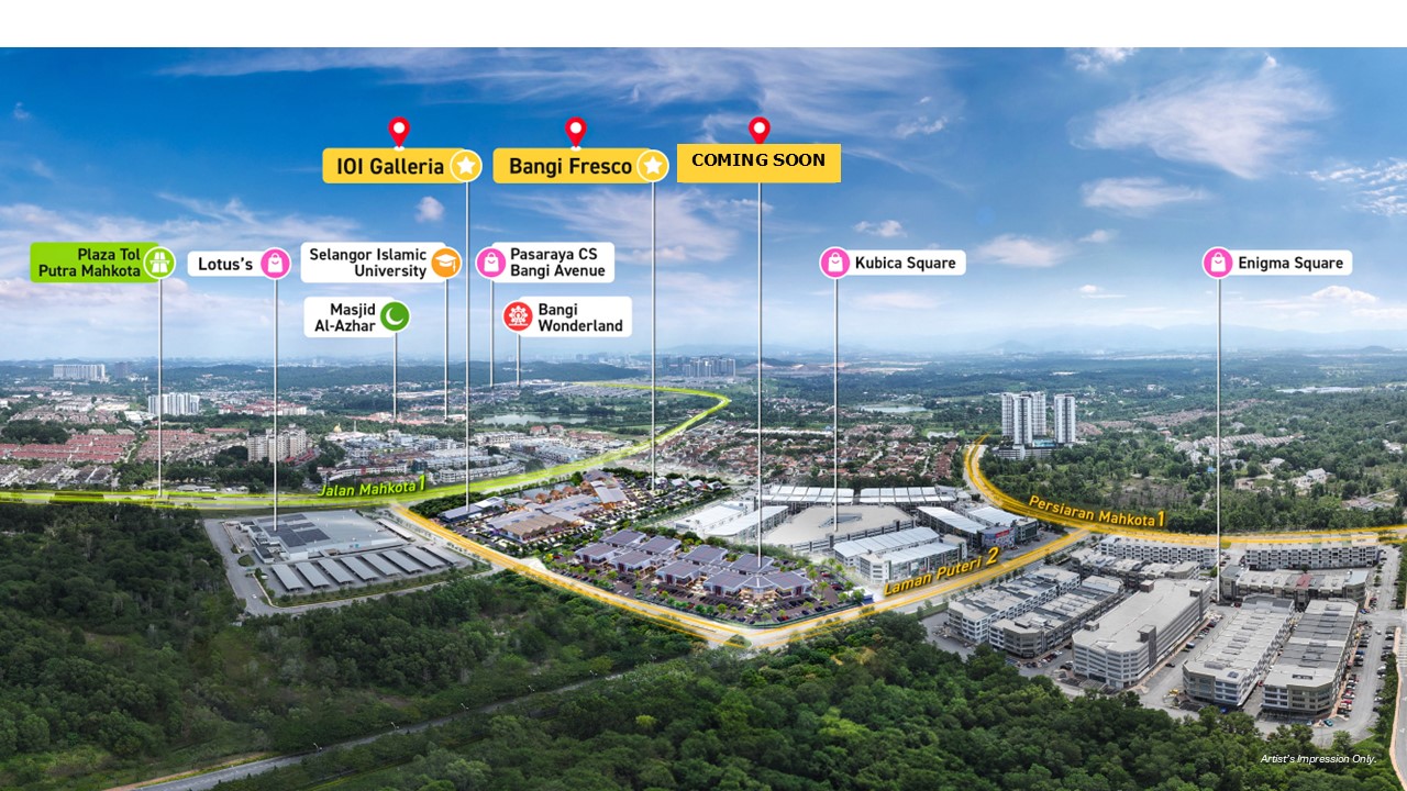 Image from: Bangi Fresco: The Next Business & Retail Hotspot in Bandar Puteri Bangi