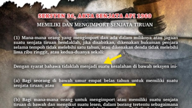 Image from: PAS Leader Warns: "Don't Take Action Against Teachers Who Brandished Toy Guns Or Else…"