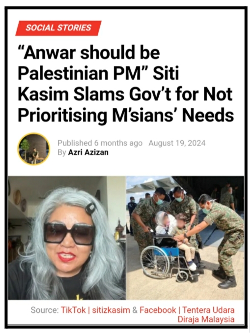 Image from: “Why Bring ‘Terrorists’ Into Malaysia... Instead Of Scientists?!!” - Siti Kasim Shoots Down Anwar’s Latest Move!