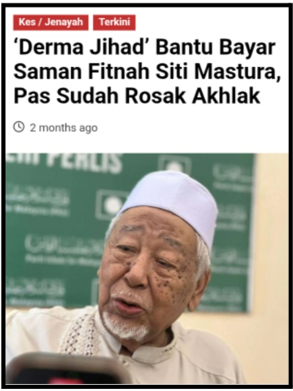 Image from: “Is PAS Feeling The Heat...?!!” - As "No Nonsense" Perak Sultan "Cracks The Whip" On “Slander!”