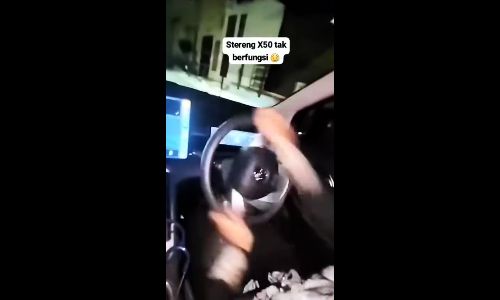 Proton X50 driver shocked as steering wheel appears unresponsive while car continues straight - ahmadazwan_alfateh