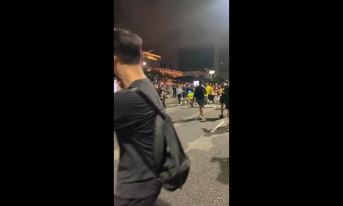Robot spotted "running" at SCORE Marathon 2026, steals the spotlight - aimanfzzz_