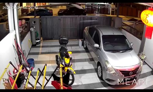 Late-night theft incident at residential home recorded on CCTV - James Ooi