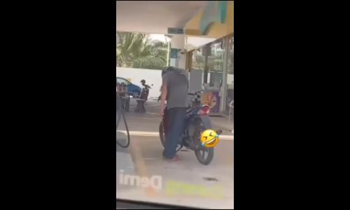Man's refuelling attempt at petrol station leaves viewers amused - i_d.den