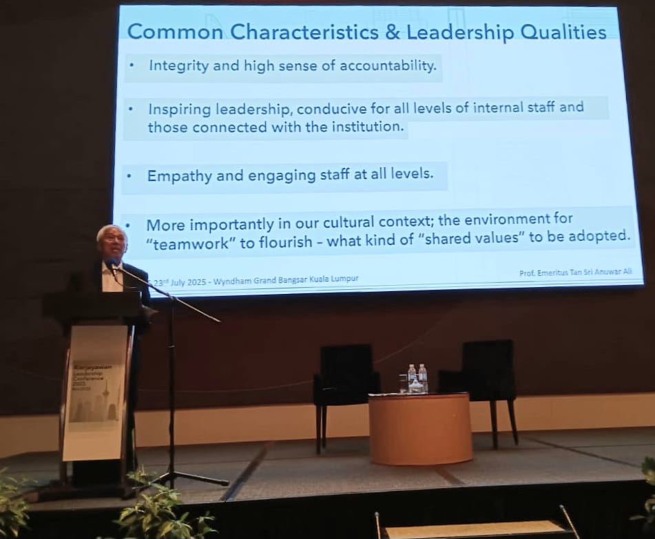 Image from: A legacy beyond academia: Professor Emeritus Tan Sri Dr. Anuwar Ali, who's a leader, a friend & a scholar par excellence