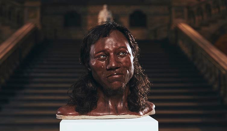 Image from: The "Cheddar Man" and his living relative 300 generations later