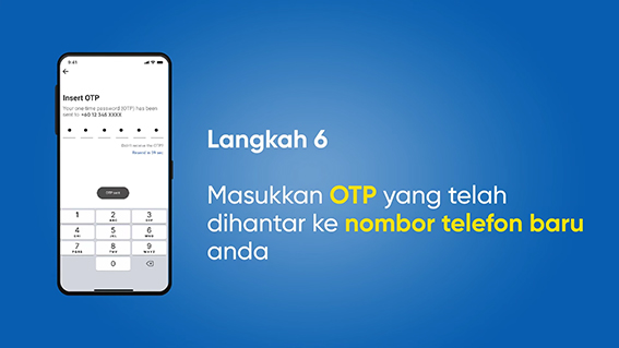 Image from: Cara dapatkan semula akaun Touch n Go eWallet dengan Nombor Telefon Baru!
